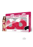 Whipsmart Furry Cuffs Eye Mask Hot Pnk