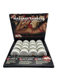Naughty Massage Candle Xms 1.7oz 16/disp