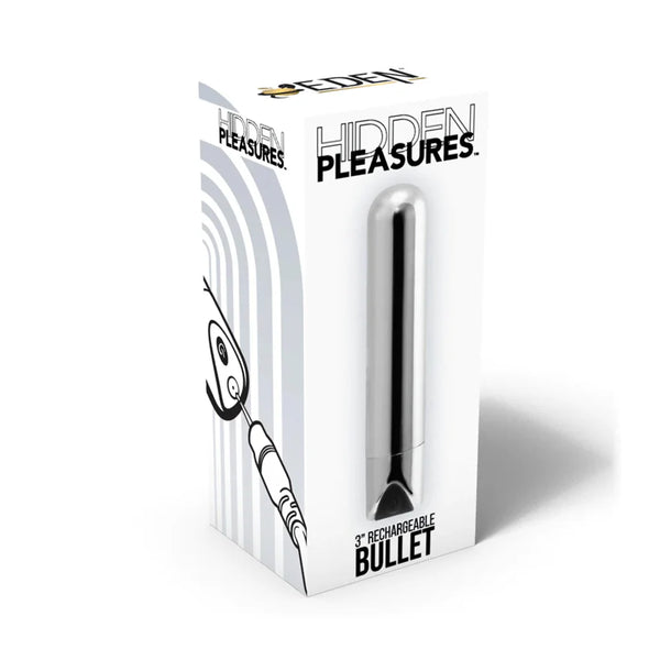 Hidden Pleasures Rechargleable Bullet Silver