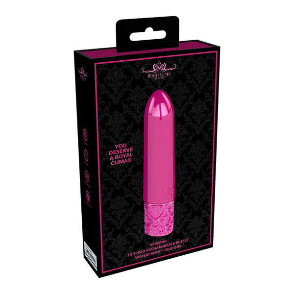 Royal Gems Imperial Rechargeable Silicone Bullet Pink