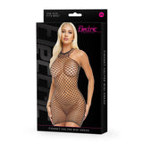 Electric Lingerie Fishnet Halter Mini Dress O/S