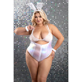 Fantasy Lingerie Bunny Hills 5-Piece Bunny Costume Set White 3XL/4XL