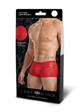 Lace King Lace Trunks L/xl Red