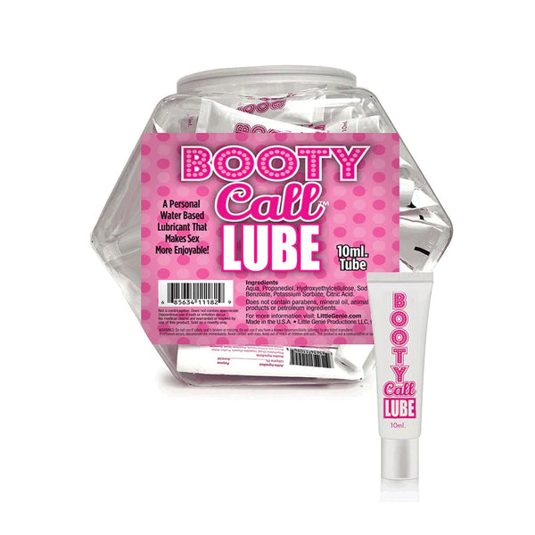 Booty Call Water-Based Lubricant Pillowpacks 65-Piece Fishbowl