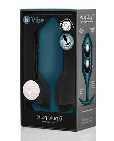 b-Vibe Weighted Snug Plug 6 - 515 g Marine