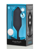 b-Vibe Weighted Snug Plug 6 - 600 g Black