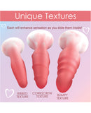 Curve Toys Simply Sweet Silicone Butt Plug Set - Pink