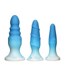 Curve Toys Simply Sweet Silicone Butt Plug Set - Blue