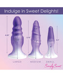 Curve Toys Simply Sweet Silicone Butt Plug Set - Purple