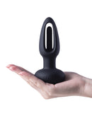 Taper Tapping Prostate Massager Butt Plug Anal Vibrator - Black