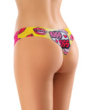 Mememe Intrigue Kissberry Printed Thong LG