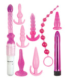 Pink Elite Collection Supreme Anal Play Kit - Pink