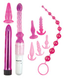 Pink Elite Collection Supreme Anal Play Kit - Pink