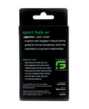 Sport Fucker Silicone Muscle Ball Stretcher - Black