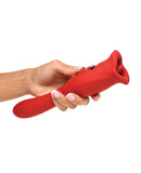 Shegasm Lickgasm Kiss + Tell Pro Dual Ended Kissing Vibrator - Red