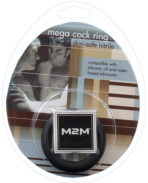 M2m mega nitrile cock ring black