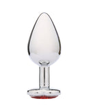 WhipSmart Heartbreaker 3" Heart Crystal Butt Plug - Red