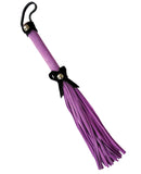 Ruff Doggie 12" Love Knot Flogger - Purple w/ Black Bow