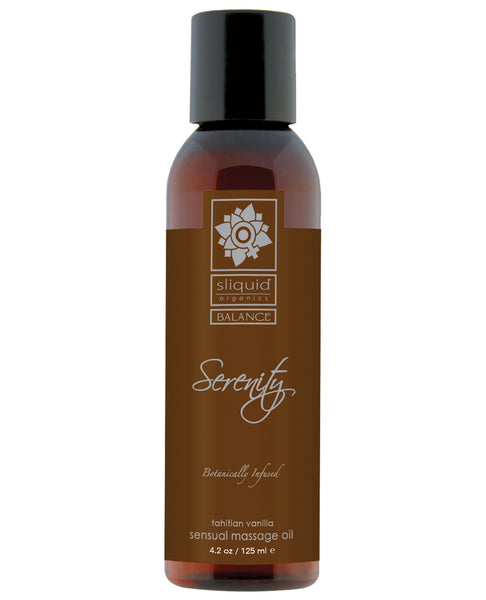 Sliquid Organics Massage Oil - 4.2 oz Serenity