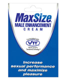 Max Size Male Enhancement Cream - Individual Foil Packet