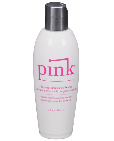 Pink Silicone Lube - 4.7 oz Flip Top Bottle