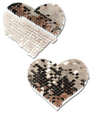 Pastease Color Changing Flip Sequins Heart - Rose Gold O/S