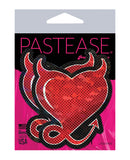 Pastease Devil Glitter Hearts w/Horns & Tail - Red O/S