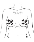 Pastease Premium Plus X Cow Print Cross - Black/White O/S