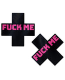 Pastease Fuck Me Plus - Black/Pink O/S