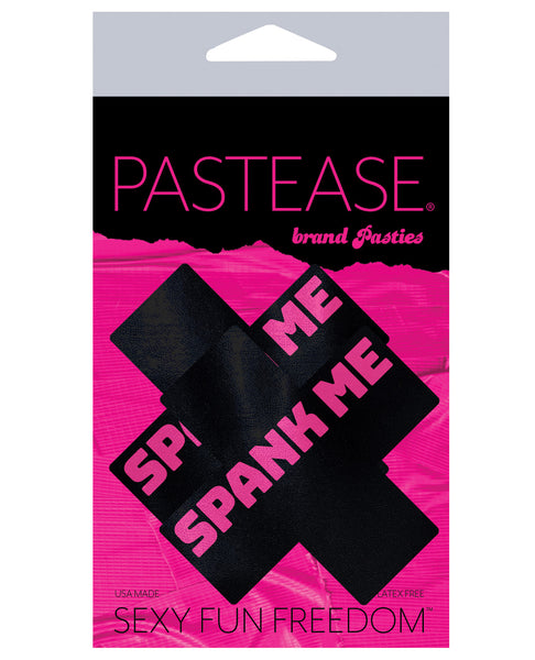 Pastease Spank Me Plus - Black/Pink O/S