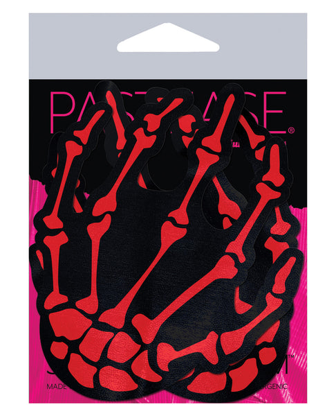 Pastease Skeleton Hands - Red O/S