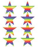 Pastease Mini Rainbow Stars - Pack of 8 O/S