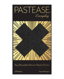 Pastease Reusable Luxury Suede Cross - Black O/S