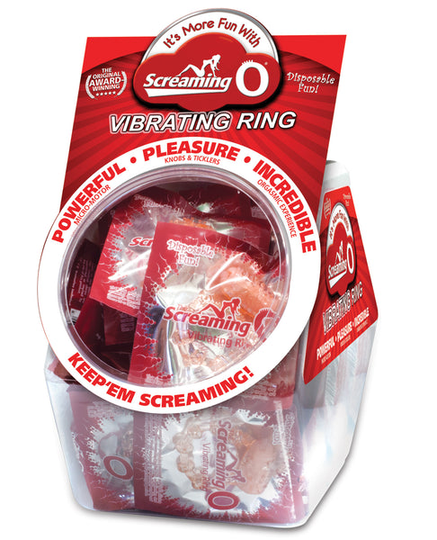 Screaming O Vibrating Ring Fish Bowl - Display of 48