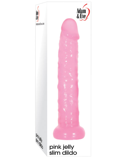 Adam & Eve Jelly Slim Dildo - Pink, Dongs & Dildos,- www.gspotzone.com