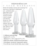 Adam & Eve Glass Anal Training Trio - Clear