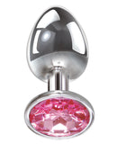 Adam & Eve Pink Gem Aluminium Anal Plug Large