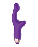 Adam & Eve Silicone G Spot Pleaser Rechargeable Dual Stim - Purple