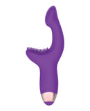 Adam & Eve Silicone G Spot Pleaser Rechargeable Dual Stim - Purple