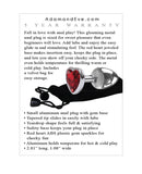 Adam & Eve Red Heart Gem Anal Plug - Small Red/Chrome