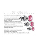 Adam & Eve Pink Heart Gem Anal Plug Set