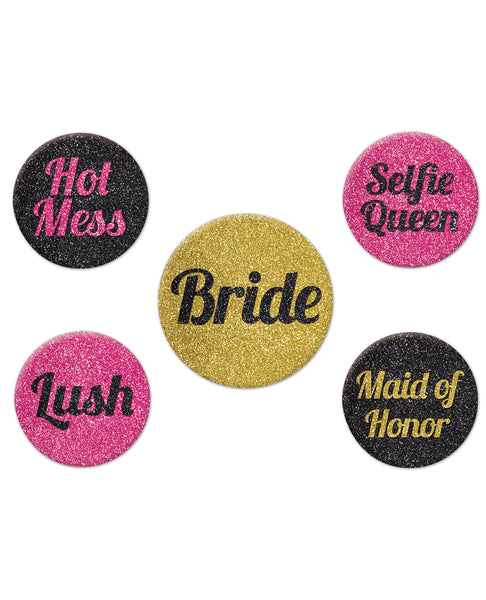 Team Bride Party Buttons