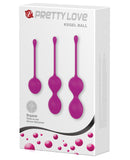 Pretty Love Three-In-One Kegel Set - Fuchsia