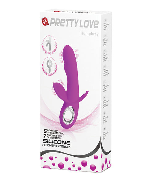 Pretty Love Humphrey Bendable Front & Back Rabbit - Fuchsia