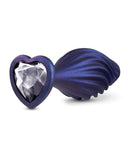 Blush Anal Adventures Matrix Swirling Bling Plug - Sapphire