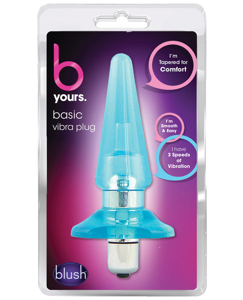 Blush B Yours Basic Vibro Plug - Blue