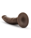 Blush Dr. Skin Glide 7.5" Self Lubricating Dildo - Chocolate