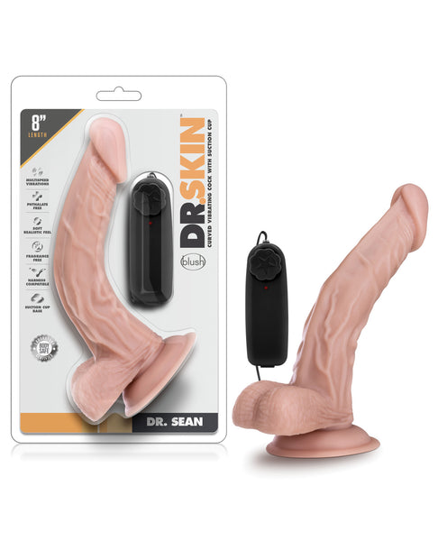 Blush Dr. Skin Dr. Sean 8" Cock w/Suction Cup - Vanilla