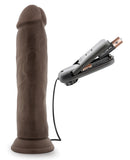 Blush Dr. Skin Dr. Throb 9.5" Cock w/Suction Cup - Chocolate