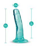 Blush B Yours Plus 5.5" Hard n' Happy Dildo - Teal